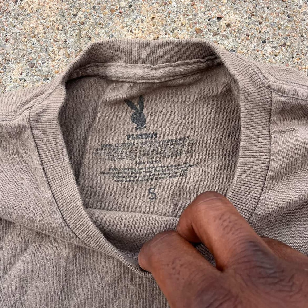 Playboy shirt brown ￼ - Picture 2 of 5